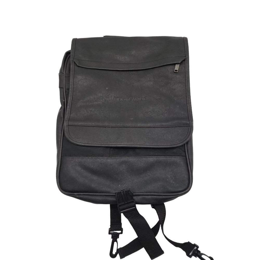 Tupperware faux leather backpack laptop bag